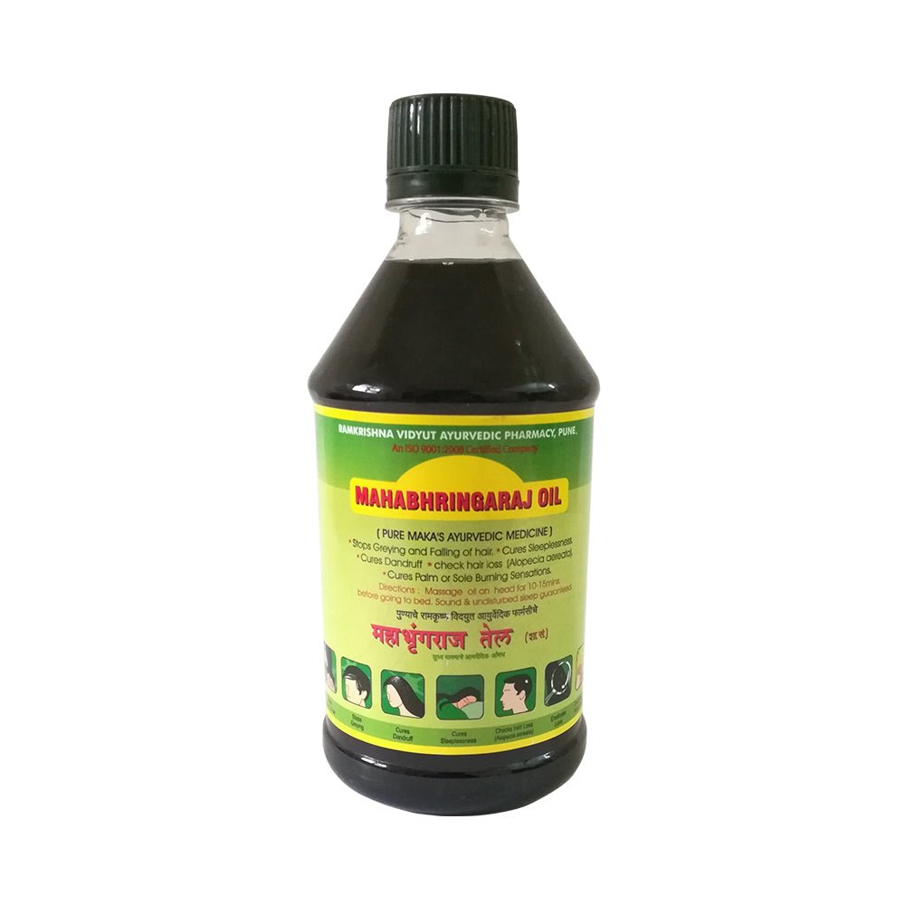 Mahabhringaraj Oil Ayurvedic Medicine Stops Greying & Hair Falling 500ml (16.9oz) - Singh Cart