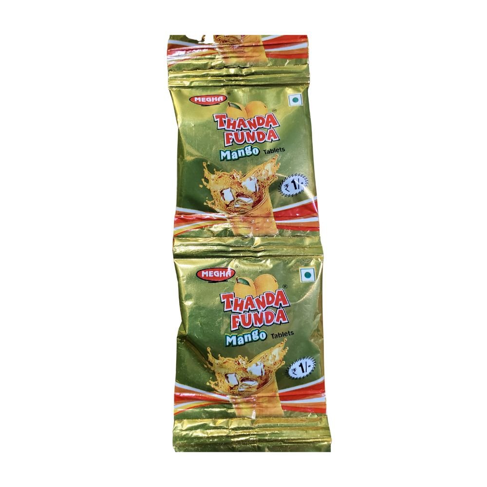 Megha Thanda Funda Mango Tablets Chatpata 10 Pouches - Singh Cart