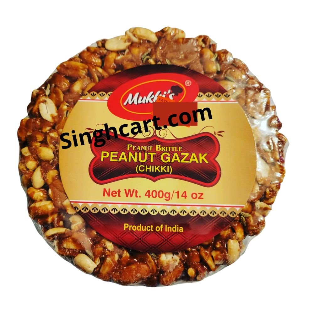 Mukkis Peanut Gazak Chikki Gud Gachak 400g (Pack of 2) - Singh Cart