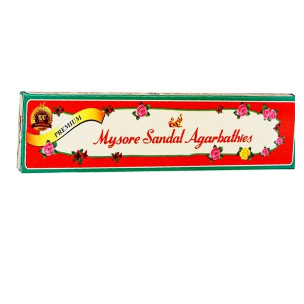 Mysore Sandal Agarbathies Premium Incense Sticks 20sticks - Singh Cart