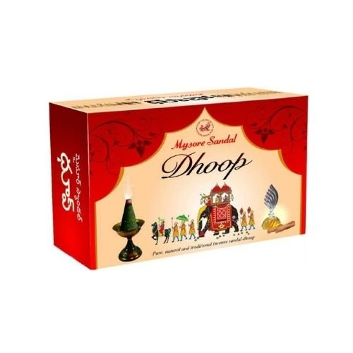 Mysore Sandal Dhoop Pure & Natural Incense Sandal Dhoop 20 Cones - Singh Cart