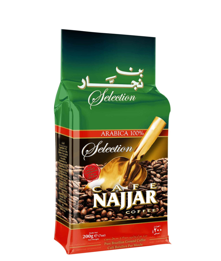 Najjar Selection Coffee with Ground Cardamom (100% Arabica) 200 Gm - Singh Cart