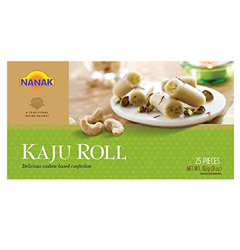 Nanak Kaju Roll 312 g (11 oz) App. 25 Pieces - Singh Cart