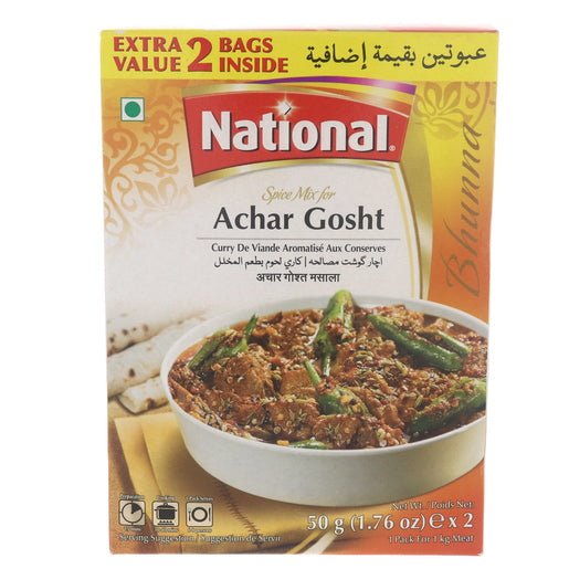 National Spice Mix For Achar Gosht 50g/100g - Singh Cart