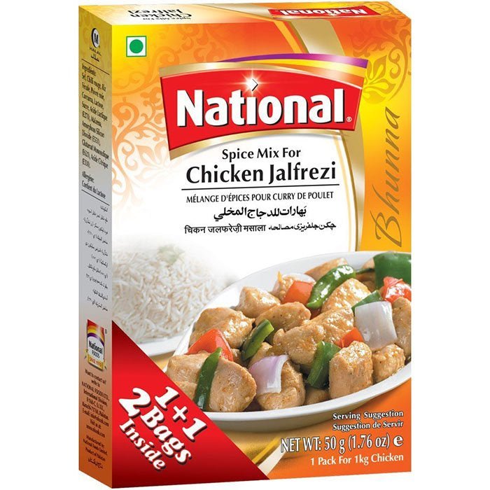 National Spice Mix For Chicken Jalfrezi 50g/100g - Singh Cart