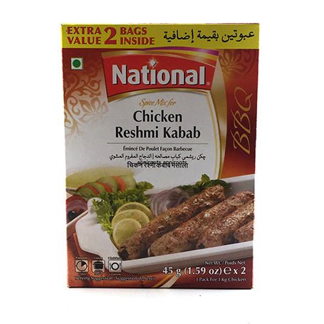 National Spice Mix For Chicken Reshmi Kabab 45g/90g - Singh Cart