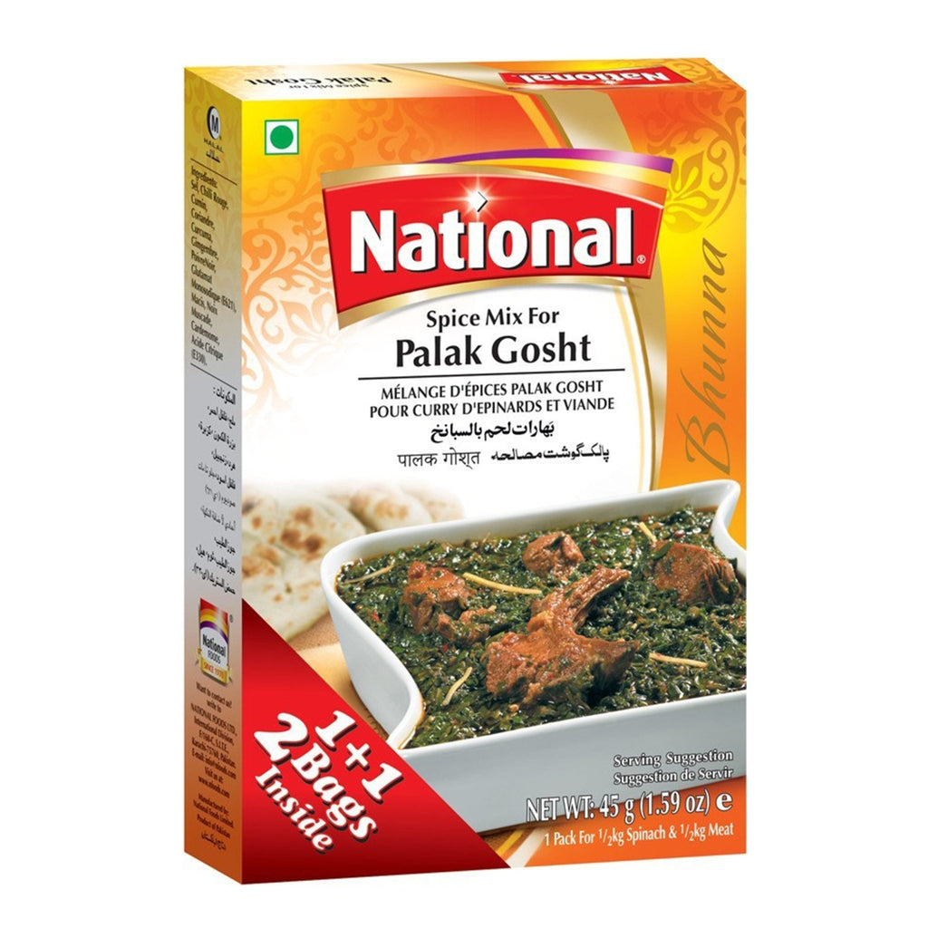 National Spice Mix For Palak Gosht 45g/90g - Singh Cart