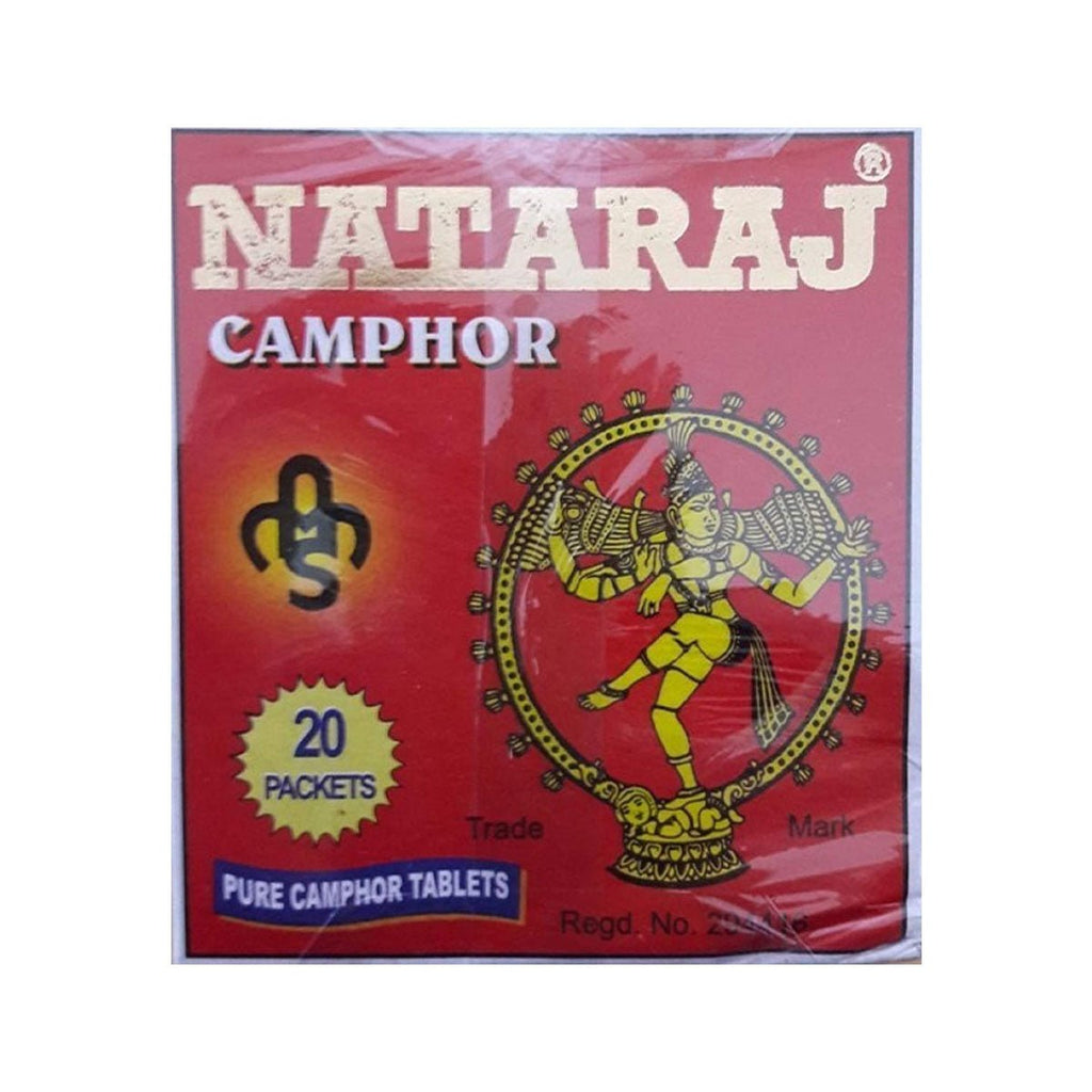 Natraj camphor Tablets 20 Packets 100 g - Singh Cart