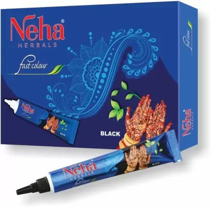 Neha Herbals Fast Colour Black Cone (Pack of 5) - Singh Cart