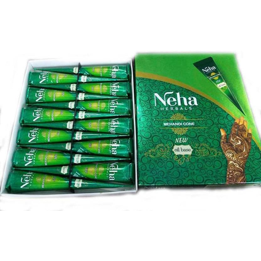 Neha Herbals Mehandi Cone Oil Base (Pack of 12) - Singh Cart