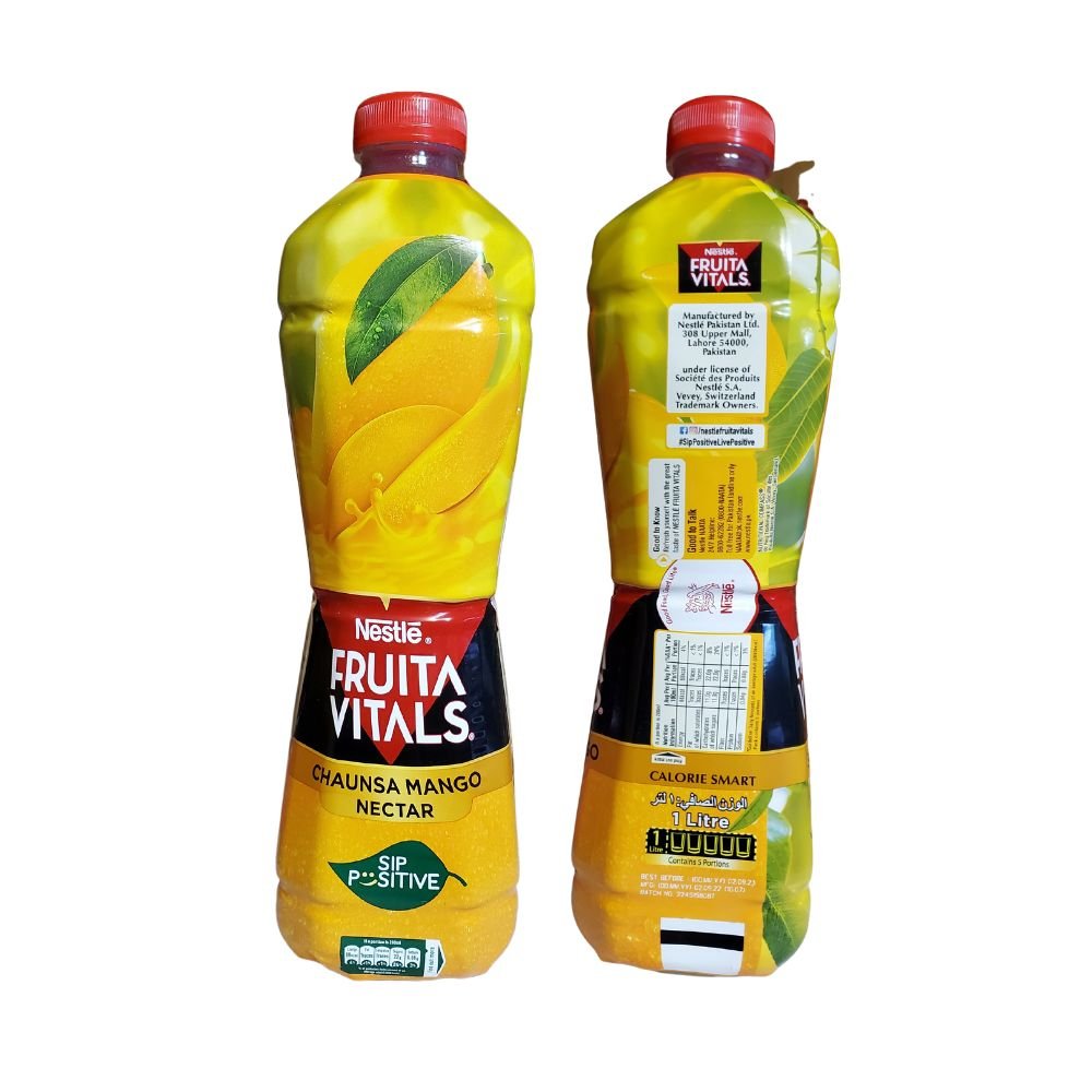 Nestle Fruita Vitals Chaunsa Mango Nectar 1 Litre (Pack of 2) - Singh Cart