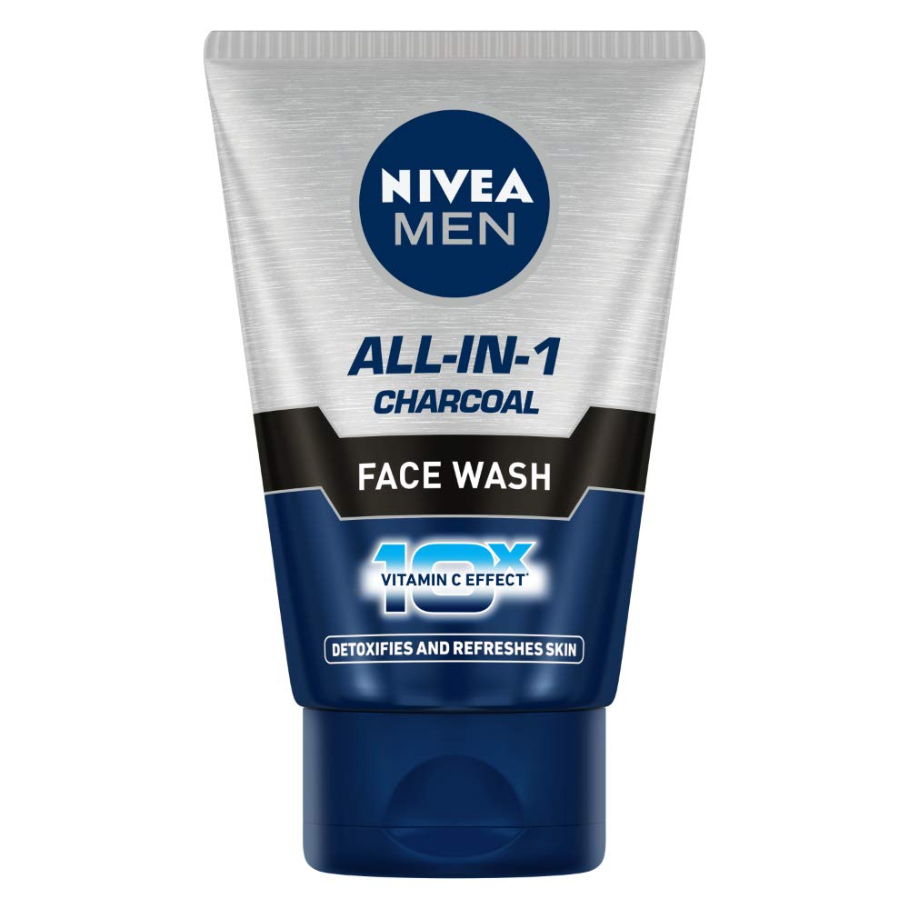 Nivea Men All-in-1 Charcoal Face Wash Detoxifies And Refreshes Skin 100g - Singh Cart