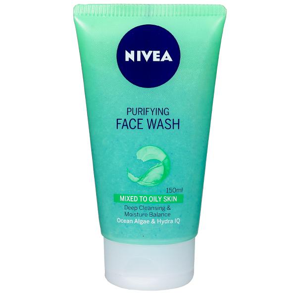 Nivea Purifying Face Wash Mixed To Oily Skin Ocean Algae 150ml - Singh Cart