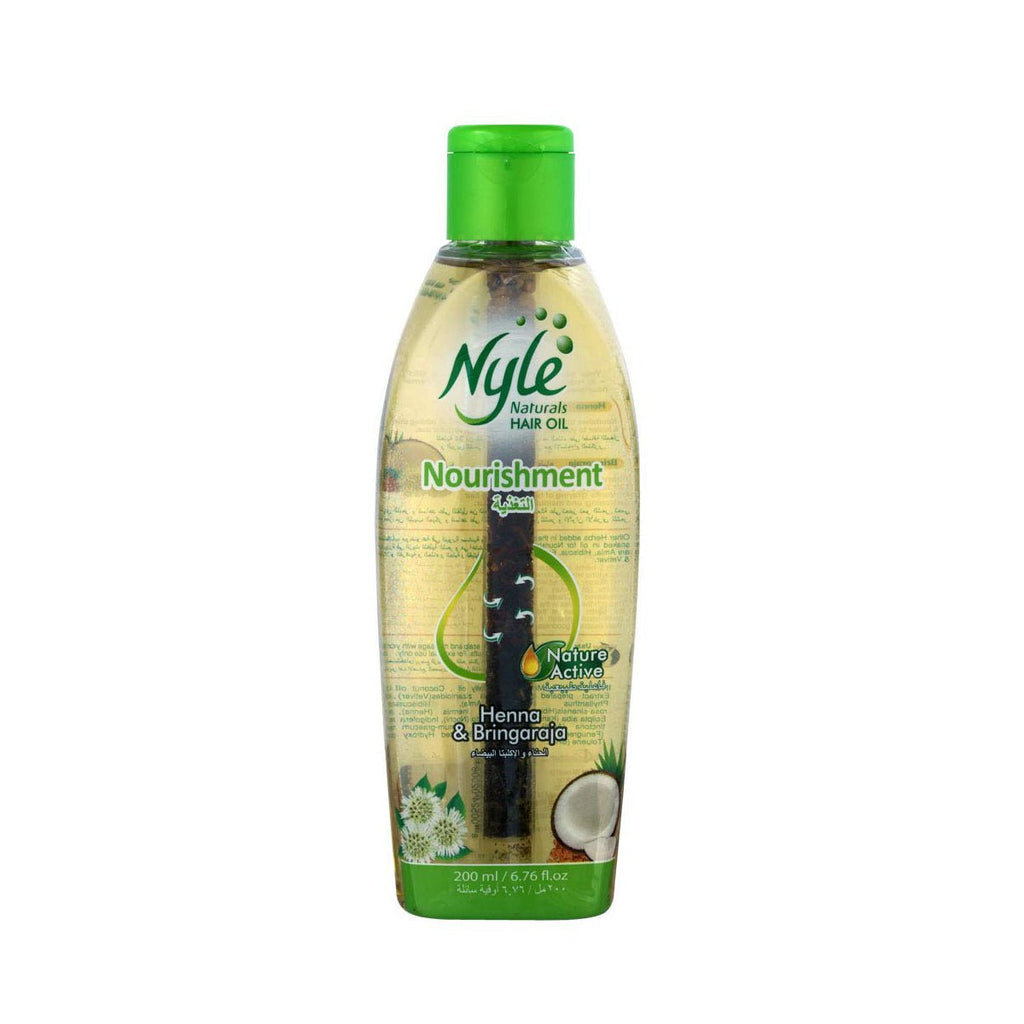 Nyle Hair Oil Nourishment With Henna & Bringraja 300ml (10.14oz) - Singh Cart