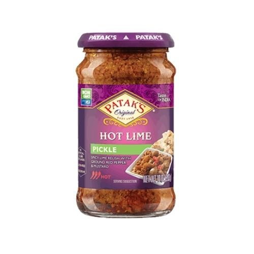Pataks Hot Lime Pickle Hot Spicy Lime Relish Hot 10oz - Singh Cart