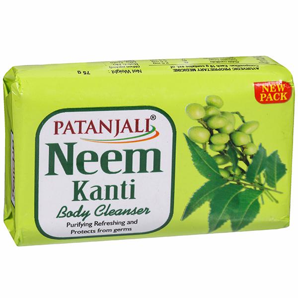 Patanjali Neem Kanti Body Cleanser Protects From Germs 75g - Singh Cart