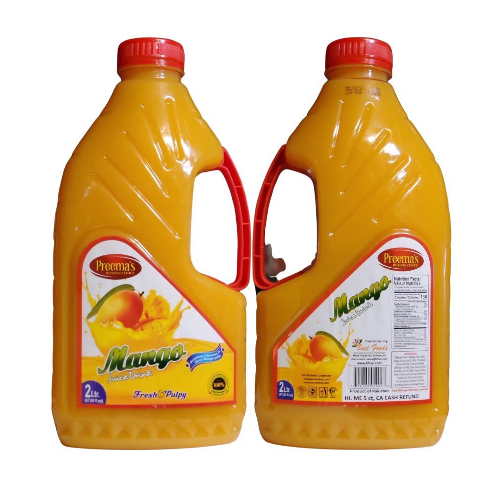 Preemas Mango Juice Drink Fresh And Pulpy 2Ltr - Singh Cart
