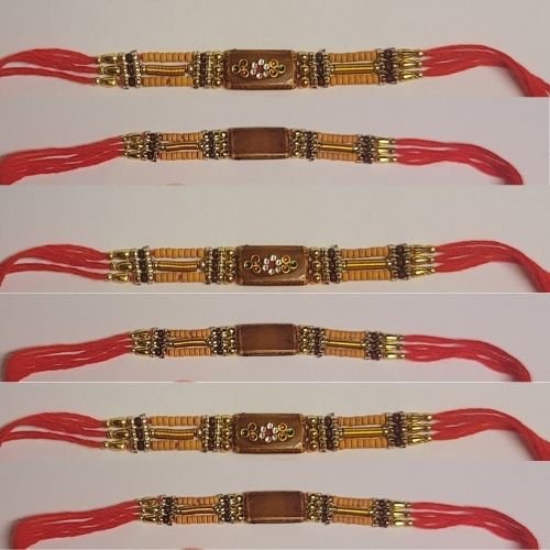 Rakhi For Beautiful Occasion With Thread Hand Creafted 3 Rakhis - Singh Cart