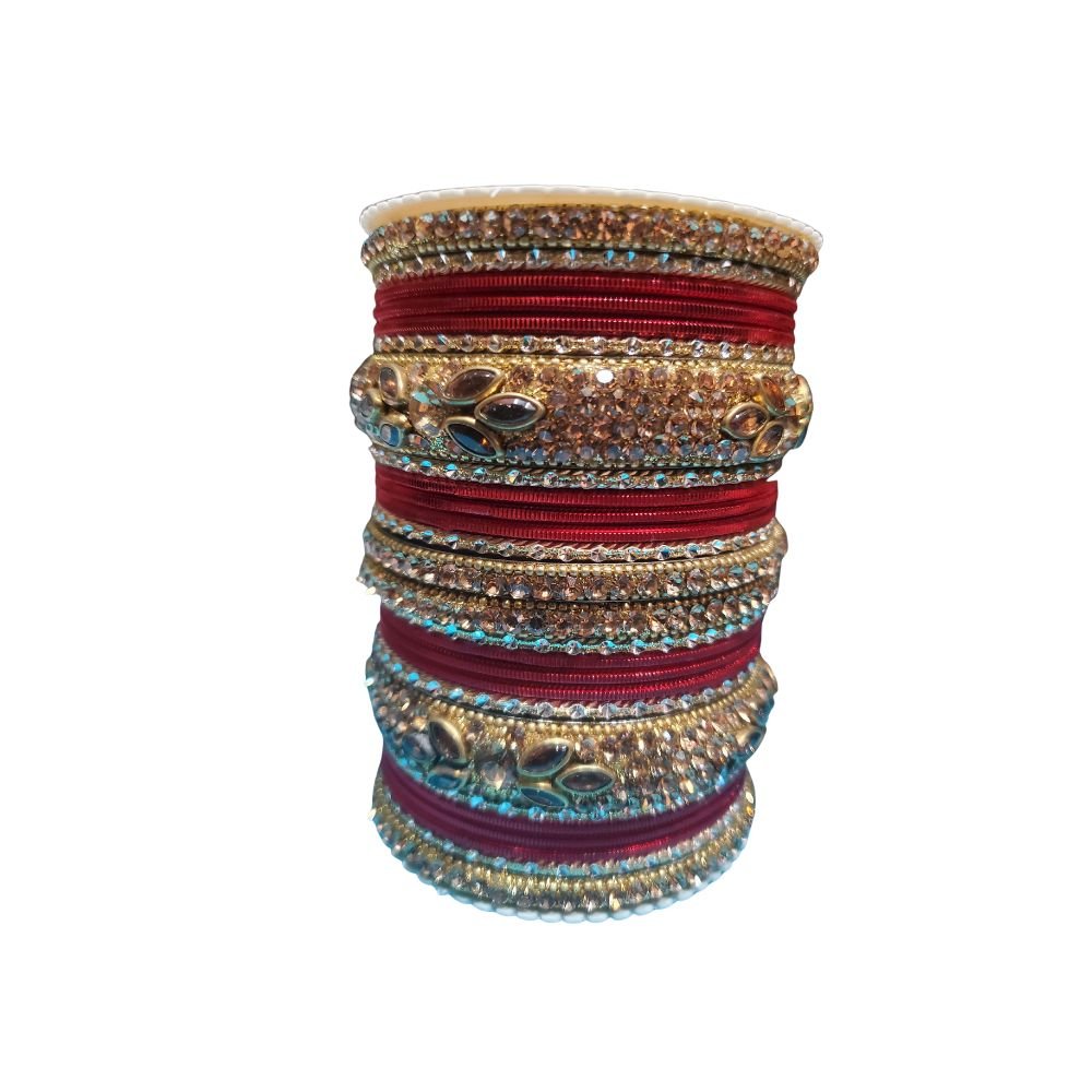 Red Bangles For Occasion - Singh Cart