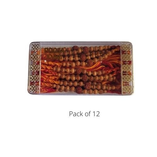 Rudraksh Rakhi With Multicolor Thread For Beautiful Moment - Singh Cart