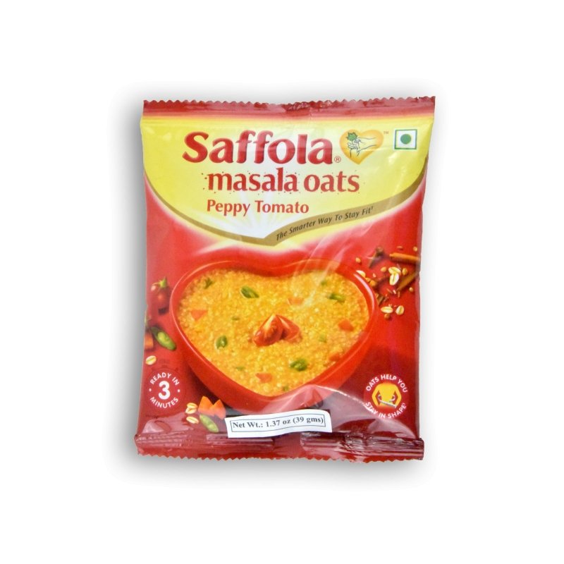 Saffola Masala Oats peppy Tomato 39 g (Pack of 5) - Singh Cart