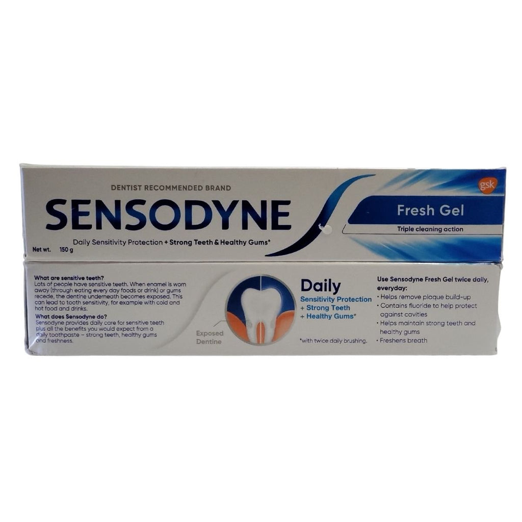 Sensodyne Fresh Gel Toothpaste For Sensitive Teeth 150g - Singh Cart