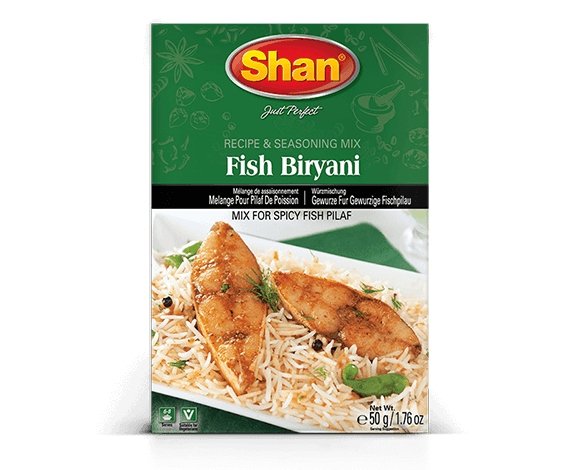 Shan Fish Biryani Recipe and Seasoning Mix 50g - Singh Cart