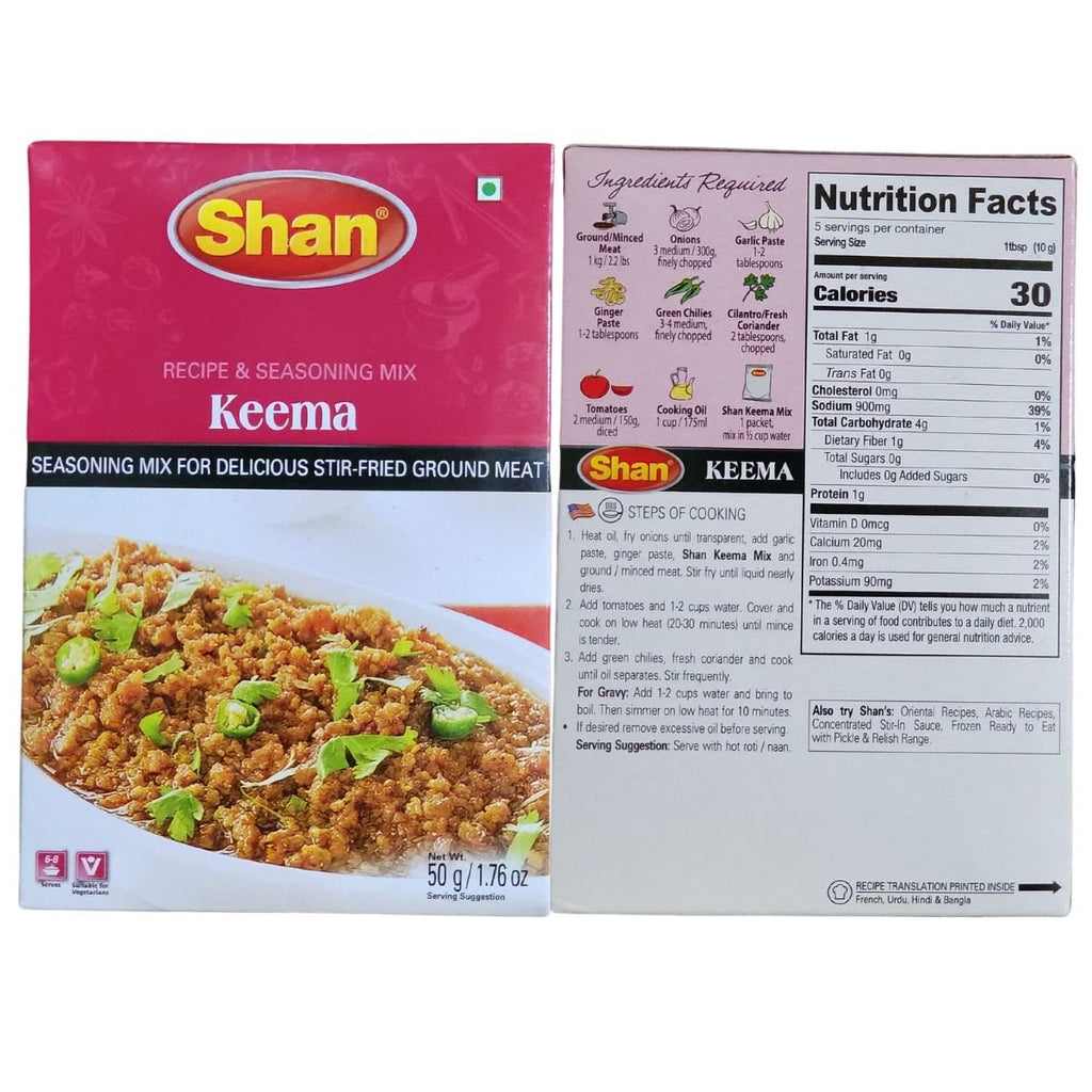 Shan Keema Recipe and Seasoning Mix 50g - Singh Cart