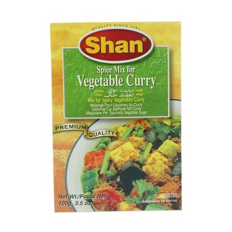 SHAN VEGETABLE CURRY MIX – 100GM - Singh Cart