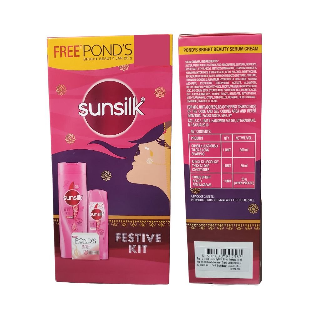 Sunsilk Kit With Thick And Long Shampoo Conditioner 463ml - Singh Cart