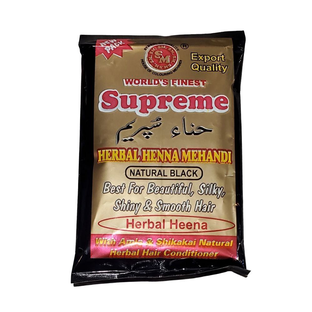 Supreme Soft Black Herbal Henna Mehandi 150g - Singh Cart