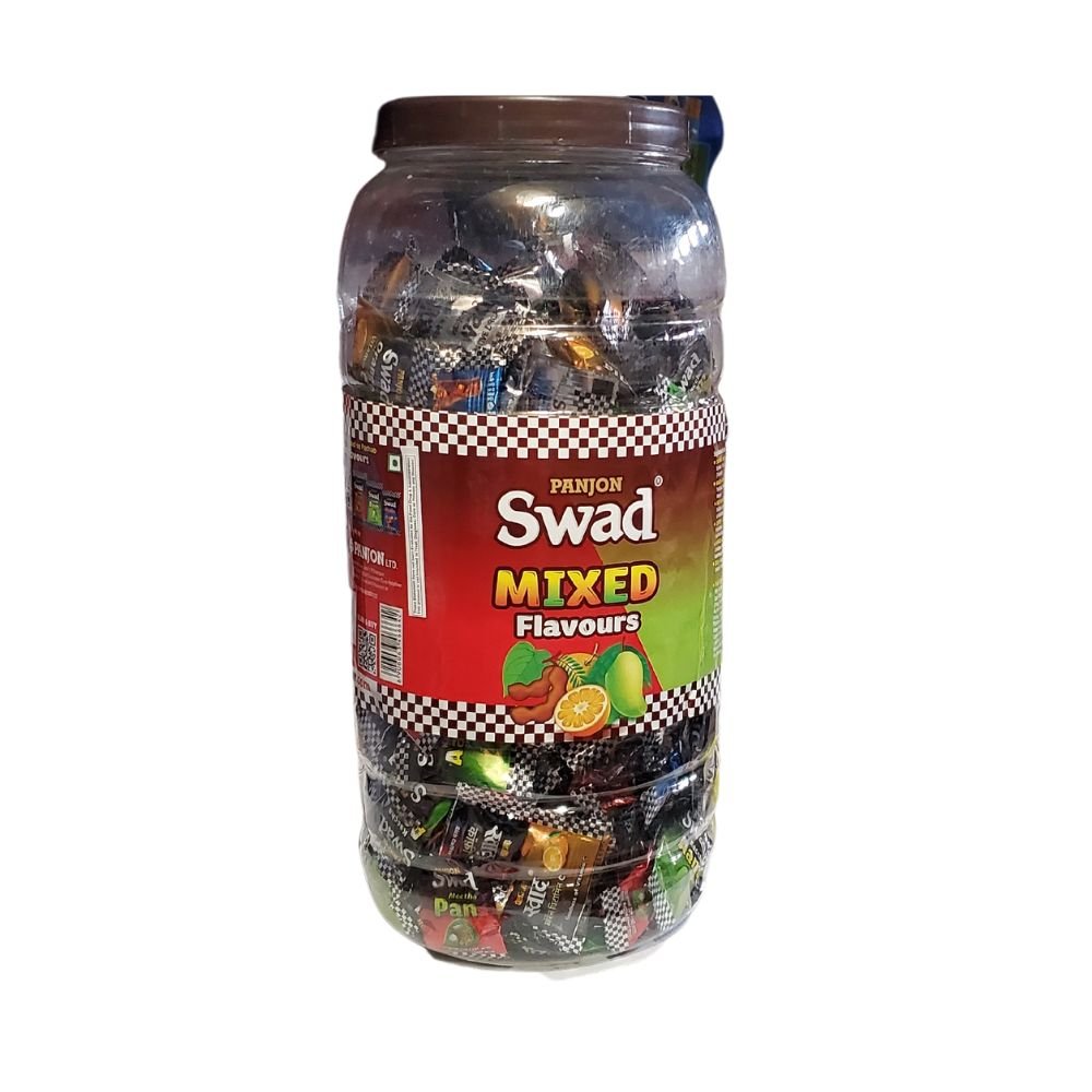 Swad Mixed Flavour Candy Jar 300 Candies - Singh Cart