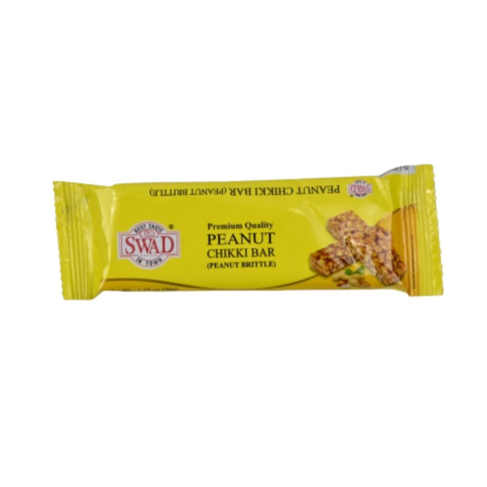 Swad Peanut Chikki Bar Best Taste 1.75oz - Singh Cart