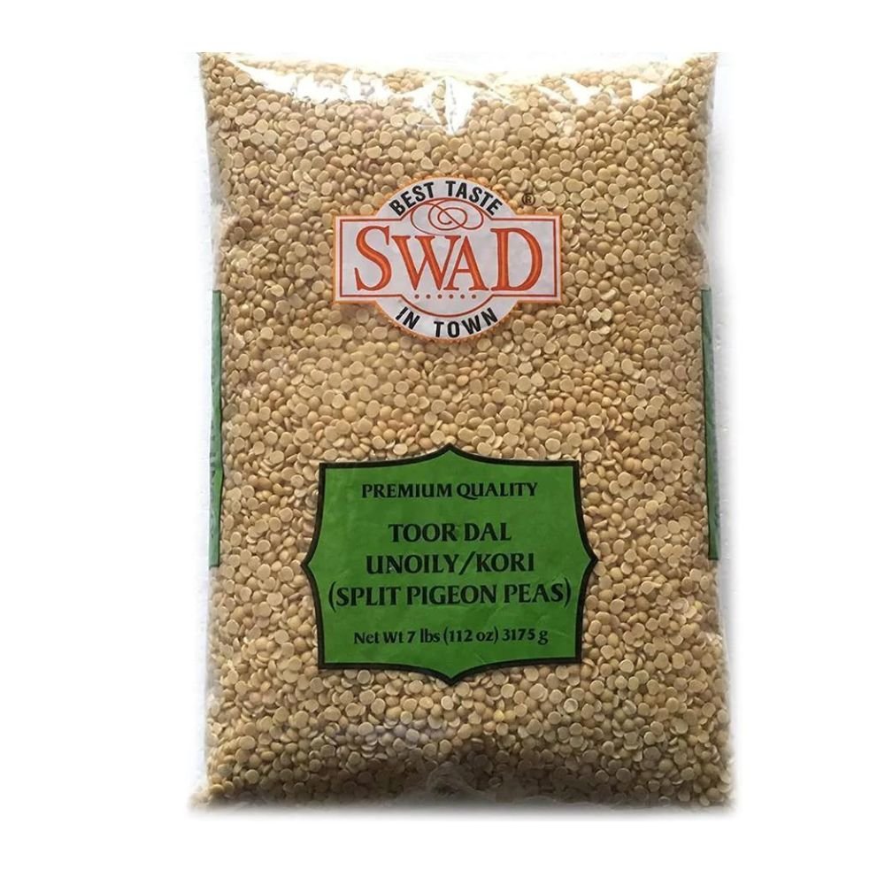 Swad Toor Dal Split Pigeon Peas Premium Quality Best Taste 4lbs (1.81kg) - Singh Cart