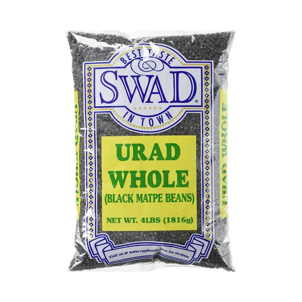 Swad Urad Whole (Black Matpe Beans) 2lbs - Singh Cart