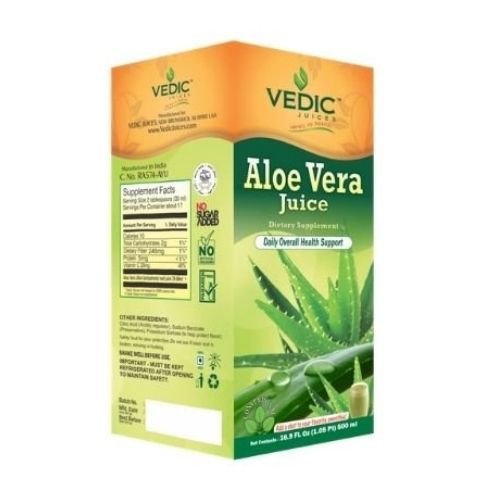 Vedic Aloe Vera Juice Daily Overall Health Support 1000 ml (33.8 fl oz) - Singh Cart