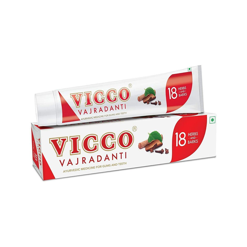 Vicco Vajradanti Toothpaste 18 Herbs 100g (Pack of 3) - Singh Cart