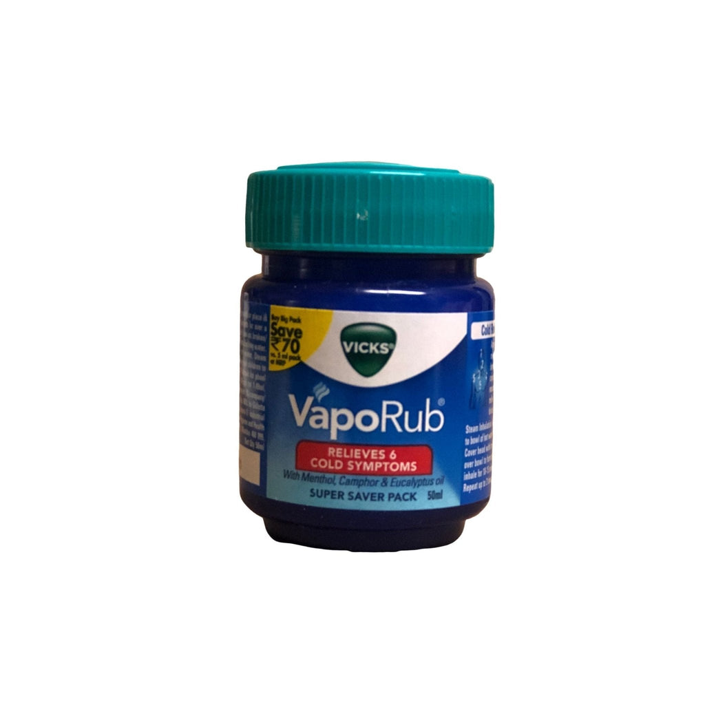 Vicks VapoRub Relieves 6 Cold And Cold Symptoms 50ml (1.69 oz) - Singh Cart