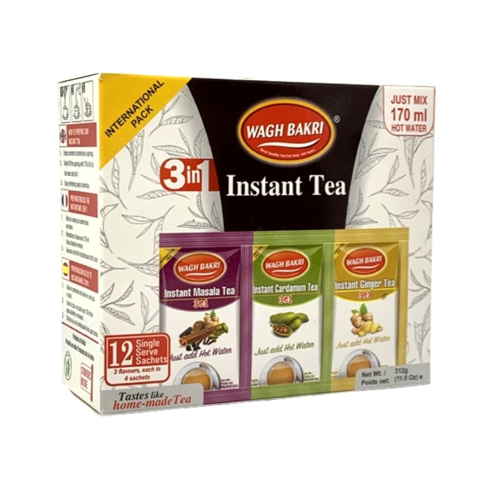 Wagh Bakri Instant Tea Combo 12 Sachets (4 Sachet each) - Singh Cart