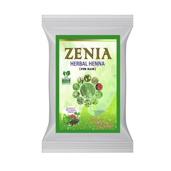 Zenia Herbal Henna For Hair Goodness Of 12 Unique Herbs 100g (3.5oz) - Singh Cart