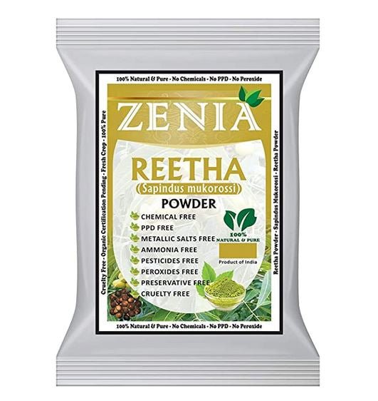 Zenia Reetha(Sapindus mukorossi) Powder 100g (3.5oz) - Singh Cart