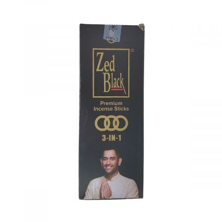 Zed Black 3 in 1 Premium Incense Sticks Agarbatti 90 Sticks - Singh Cart