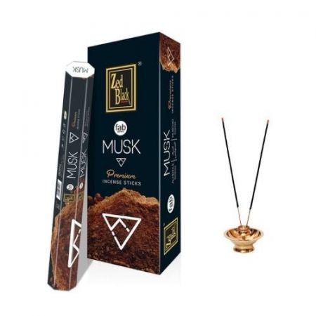 Zed Black Musk Premium Incense Sticks (Agarbatti) 120 sticks - Singh Cart