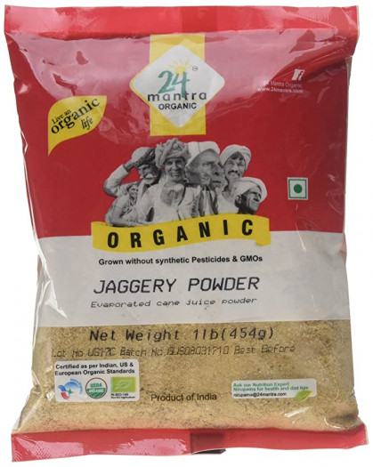 24 Mantra Organic Jaggery Powder 1lbs