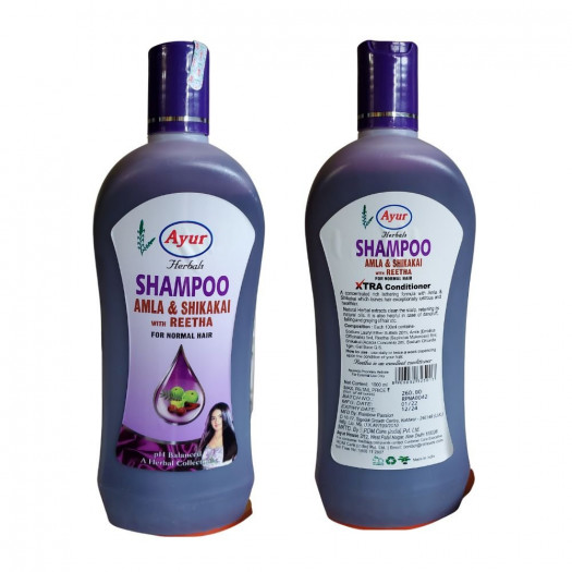 Ayur Shampoo With Amla Shikakai And Reetha 1000ml