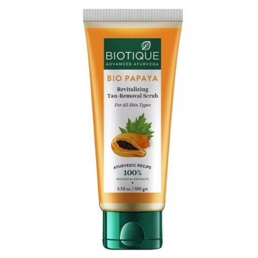 Biotique Advanced Ayurveda Bio Papaya Tan-Removal Scrub 100g