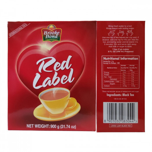 Brooke Bond Red Lable Tea Loose Leaf Black Tea 900g (31.75oz)