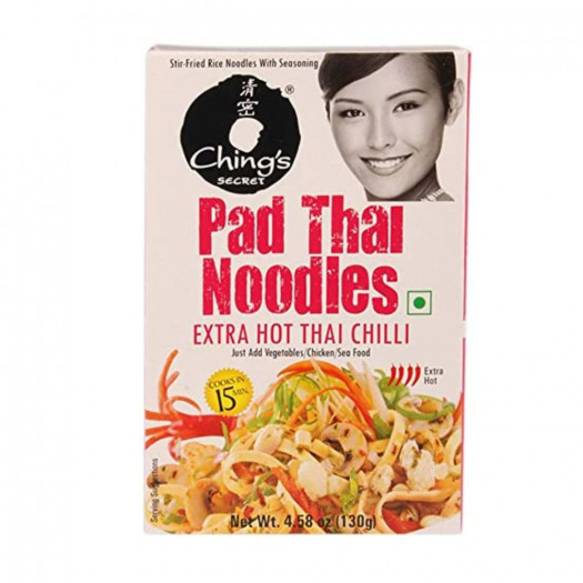 Chings Extra Hot Thai Chilli Pad Thai Noodles 130g (Pack of 2)