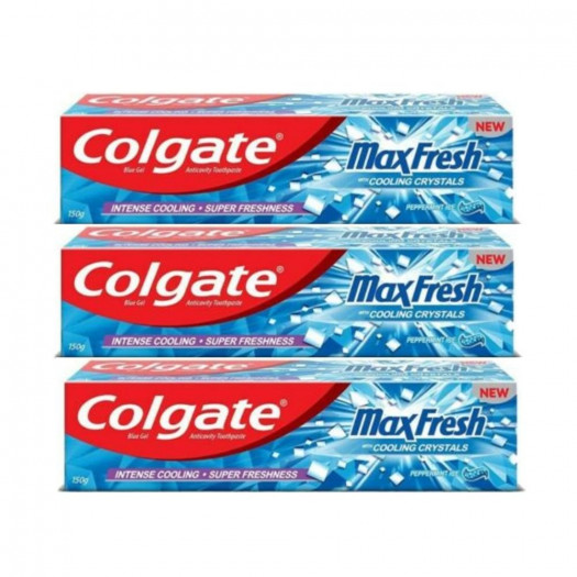 Colgate MaxFresh Toothpaste With Cooling Crystals 150g (Pack of 3)