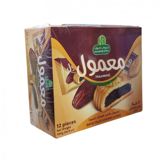 Halwani Maamoul Date Filled Cookies 12 Pieces Large 480g